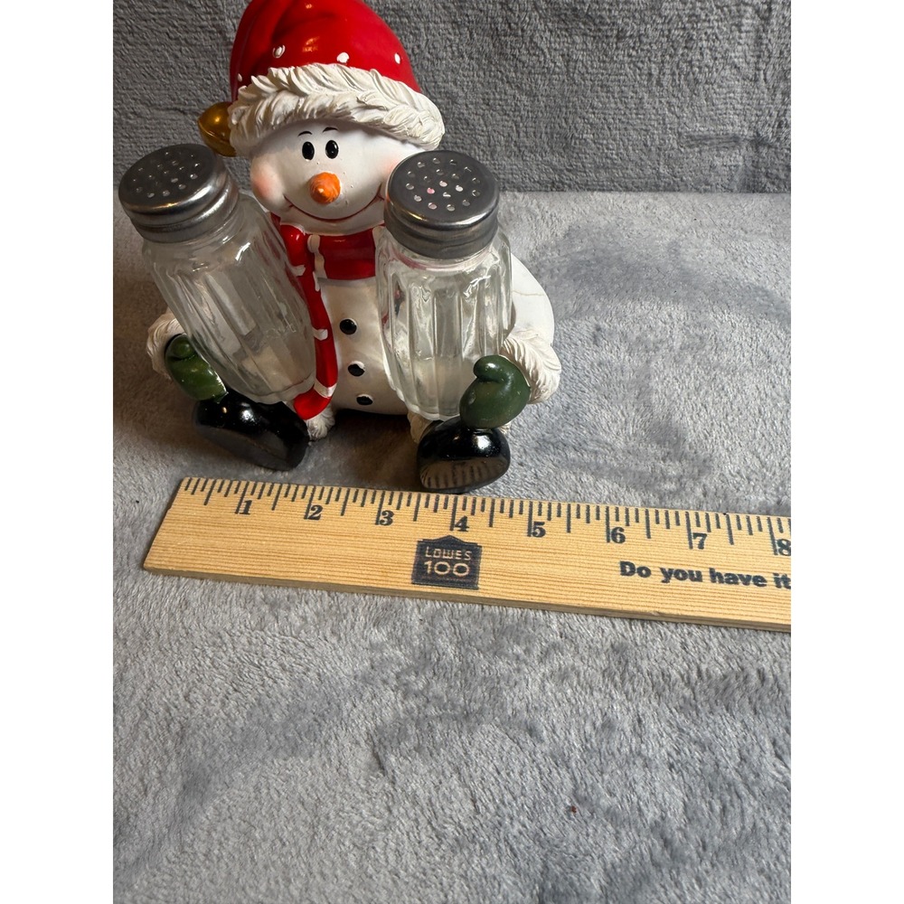 Unbranded Salt Pepper Shaker Set Unisex OS Multi Good Christmas Snowman Decor